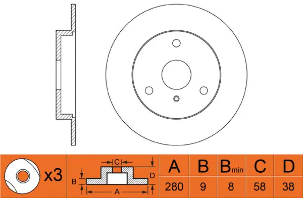 Brake Disc (FR0246)