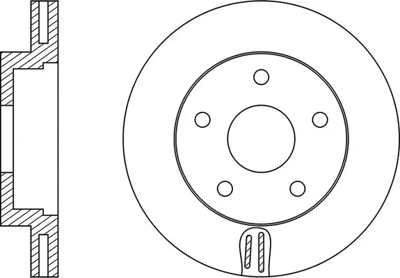Brake Disc (FR0638V)