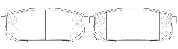 Brake Pad Set, disc brake (FP1261)
