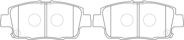 Brake Pad Set, disc brake (FP1249)