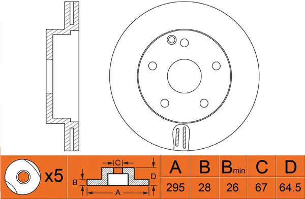 Brake Disc (FR0568V)