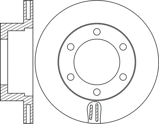 Brake Disc (FR0558V)