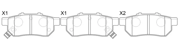 Brake Pad Set, disc brake (FP0374)