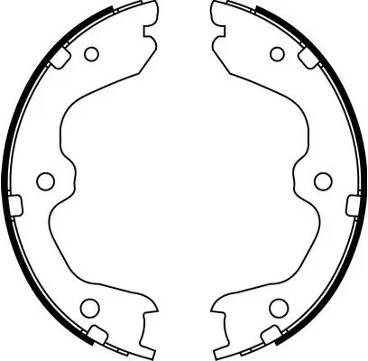 Brake Shoe Set, parking brake (FT22099)