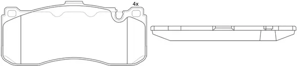 Brake Pad Set, disc brake (FP1371)