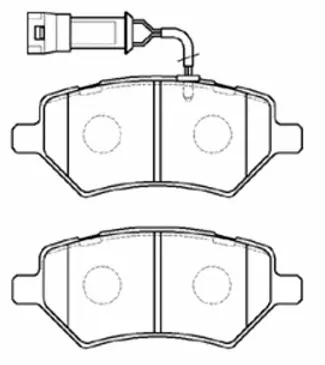 Brake Pad Set, disc brake (FP0399E)