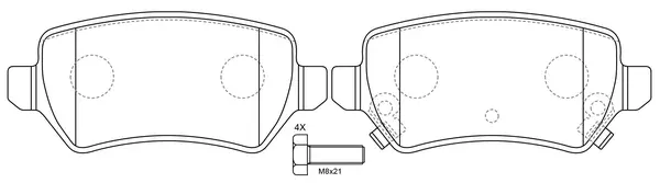 Brake Pad Set, disc brake (FP1362)