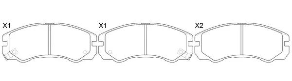Brake Pad Set, disc brake (FP0579)
