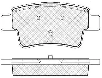 Brake Pad Set, disc brake (FP1537)