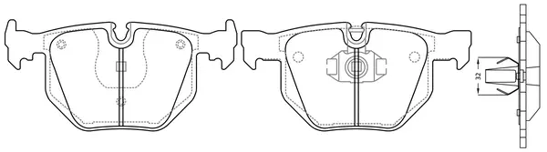 Brake Pad Set, disc brake (FP2255)