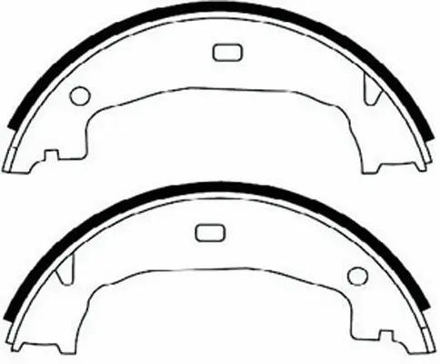 Brake Shoe Set, parking brake (FT2050)