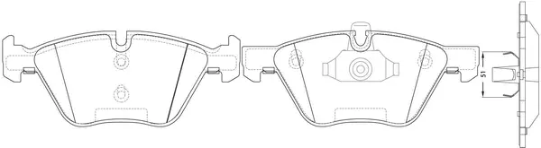 Brake Pad Set, disc brake (FP1061E)