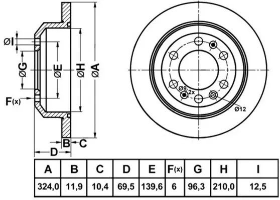 Brake Disc (FR1041)