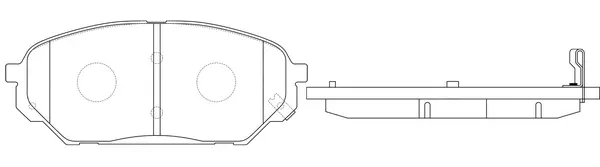 Brake Pad Set, disc brake (FP1301)