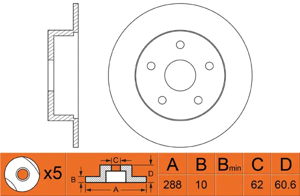 Brake Disc (FR0362)