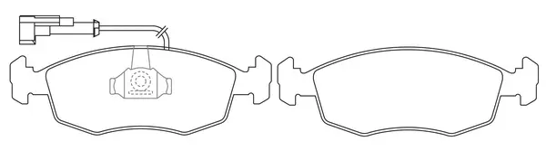 Brake Pad Set, disc brake (FP1538E)