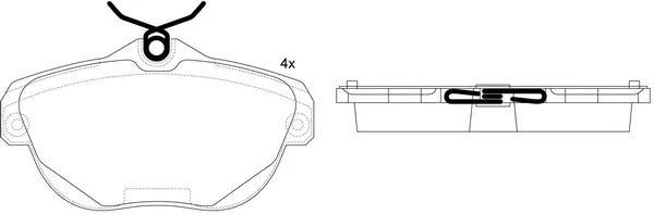 Brake Pad Set, disc brake (FP1111)