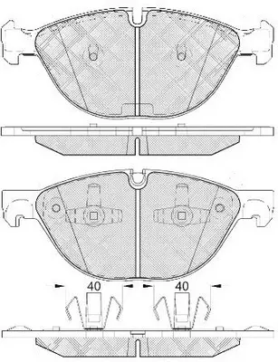 Brake Pad Set, disc brake (FP1381)