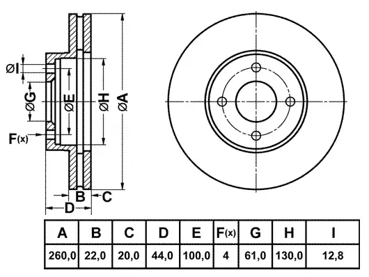 Brake Disc (FR1014V)