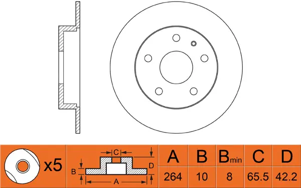 Brake Disc (FR0490)
