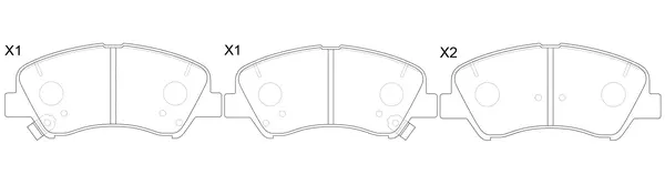 Brake Pad Set, disc brake (FP1543)