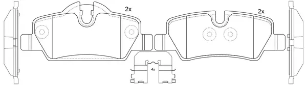 Brake Pad Set, disc brake (FP1800)