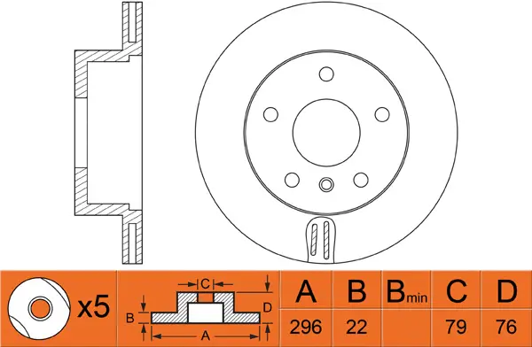 Brake Disc (FR0402V)