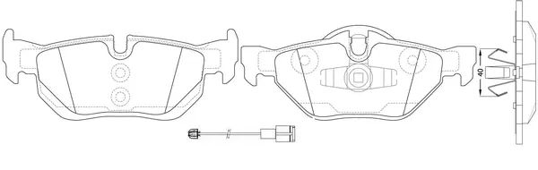 Brake Pad Set, disc brake (FP1171E)