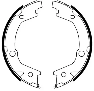 Brake Shoe Set, parking brake (FT1106)