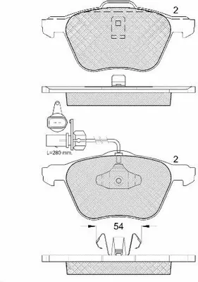 Brake Pad Set, disc brake (FP3265E)