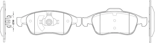 Brake Pad Set, disc brake (FP3359)