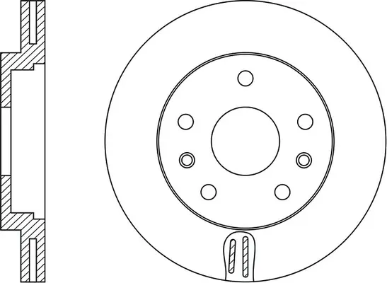 Brake Disc (FR0741V)