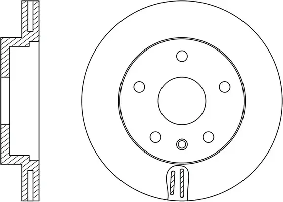 Brake Disc (FR0185V)
