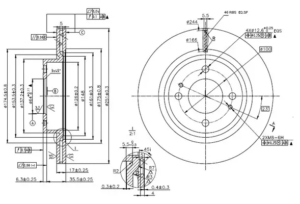 Brake Disc (FR0962V)