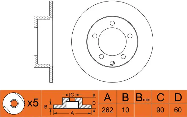 Brake Disc (FR0353)