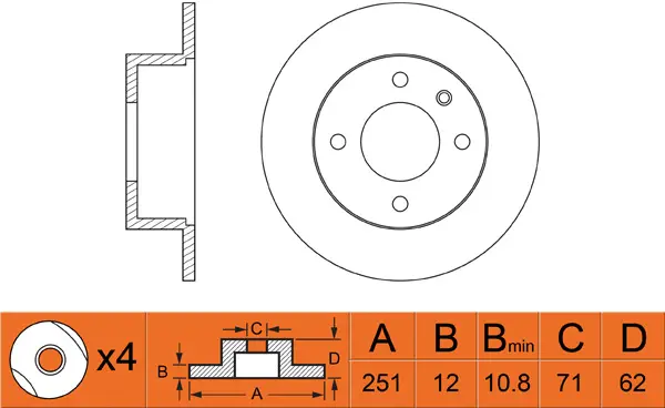Brake Disc (FR0405)