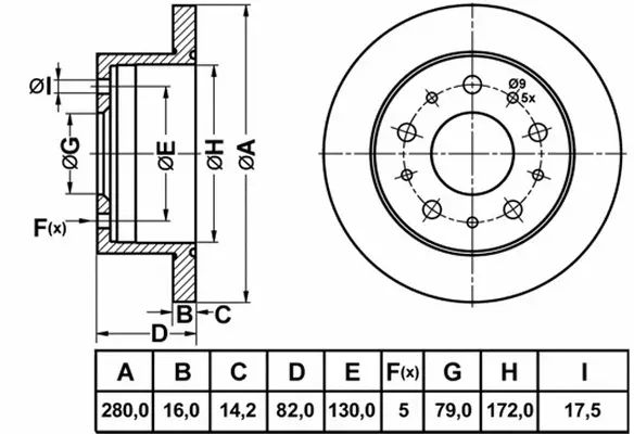 Brake Disc (FR0975)