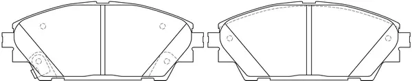 Brake Pad Set, disc brake (FP1728)