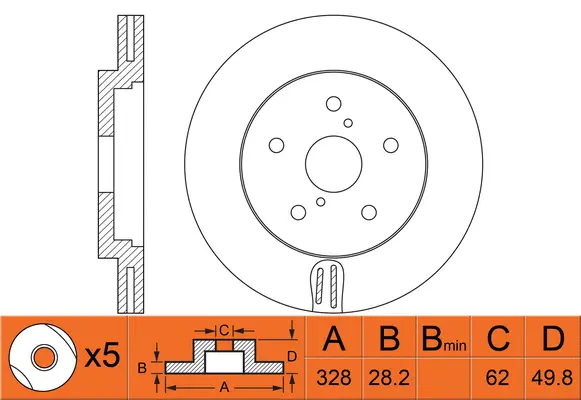 Brake Disc (FR1058V)