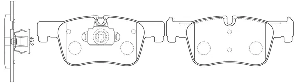 Brake Pad Set, disc brake (FP1922)