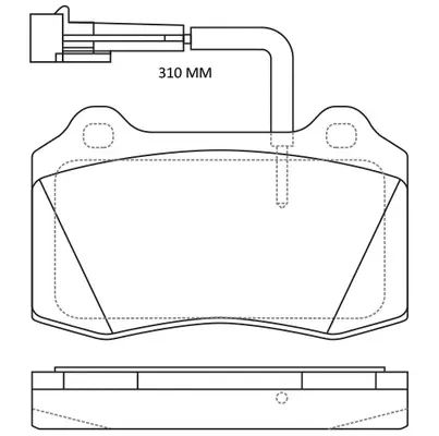 Brake Pad Set, disc brake (FP1053E)