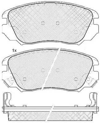 Brake Pad Set, disc brake (FP1559)