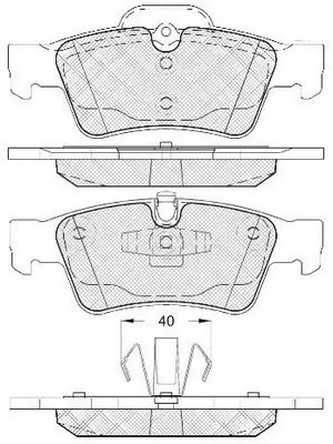 Brake Pad Set, disc brake (FP1122)