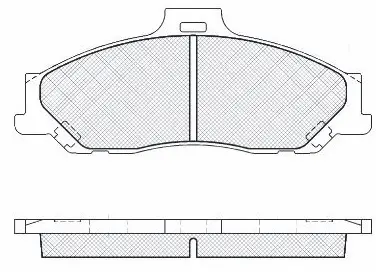 Brake Pad Set, disc brake (FP1374)