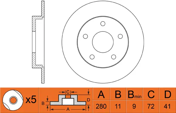 Brake Disc (FR0483)