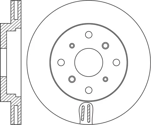 Brake Disc (FR0753V)