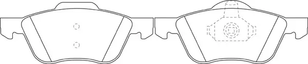 Brake Pad Set, disc brake (FP2100)