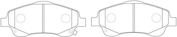 Brake Pad Set, disc brake (FP1046)