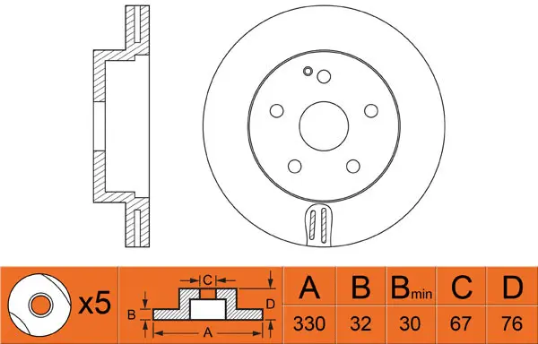 Brake Disc (FR0248V)
