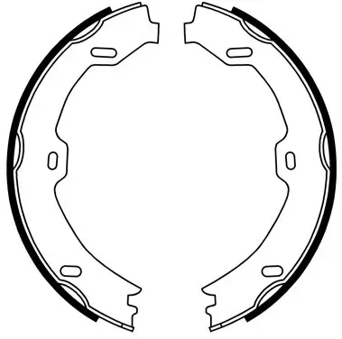 Brake Shoe Set, parking brake (FT0874)